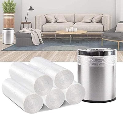 Kleine Vuilniszakken - Mini Prullenbakzakken - Afval Verwijderen - Sterke Ster Bodemafdichting - 4 Gallon - Transparant