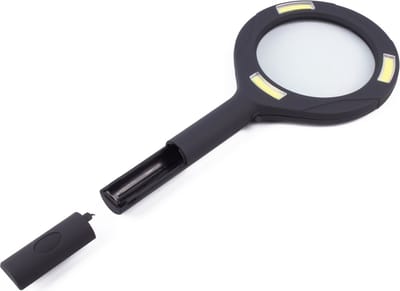 LOUPE 3X COB LED - Leeslampje met vergrootglas