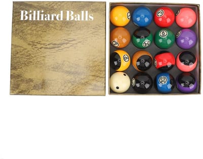 NTH products- Biljartballenset 16 Stuks - Professionele Hars Biljartballen - Diameter 5,72 cm - Duurzaam - Nauwkeurige Balbeweging - Ideale Balans en Gewichtsverdeling - Poolballen
