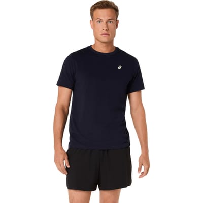 Asics Spiral Embroidery T-shirt Zwart