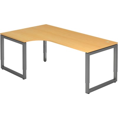 REGO 82 G | Bureau - 200 x 120 Tafelhoogte I In hoogte verstelbaar Beuken/Grafiet
