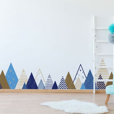 Rimka Scandinavische Bergen Kinderstickers 100 x 170 cm