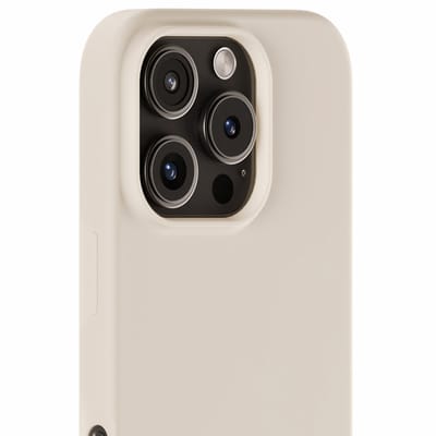Holdit Silicone Case geschikt voor Apple iPhone 16 Pro Max - Light Beige