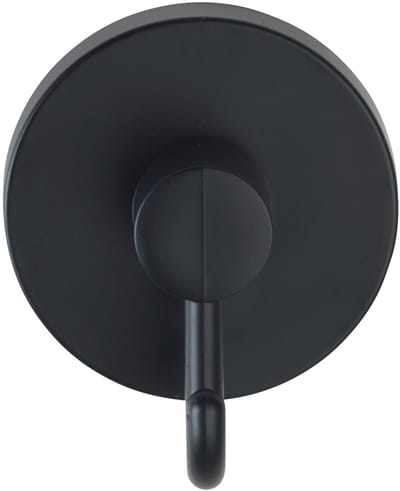 WENKO Vacuum-Loc Handdoekhaken 2 stuks mat zwart - Wandhaak - Handdoekhouder - Handdoekhaakjes - Bevestigen zonder boren