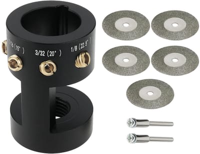 Dailygoods - Tungsten Elektrode Slijper met Hoekafstelling en 4 Snijrails