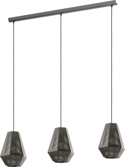 EGLO CHIAVICA LANGE TAFEL E27 3L ZWART