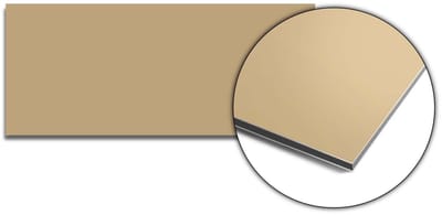 KitchenArt - Champagne Glow Spatscherm - 70x30 cm - Spatscherm Achterwand Keuken - Spatwand Keuken