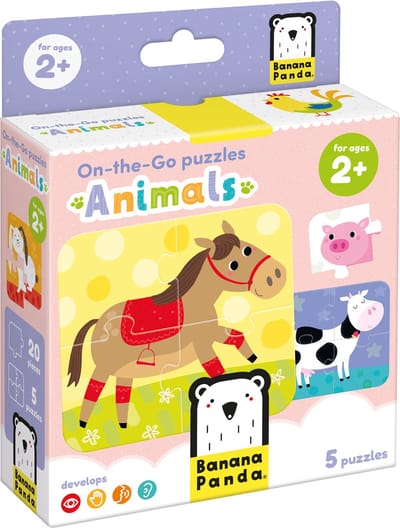Banana Panda On-the-Go Puzzel dieren 2+.