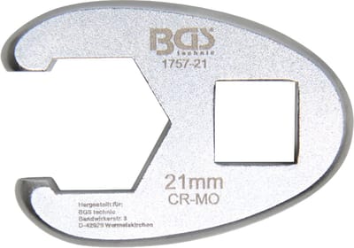 BGS Vierkante moersleutel aandrijving 12,5 mm (1/2") SW 21 m...