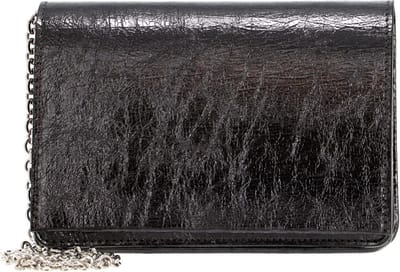 GIANNI CHIARINI Leren Avondtas Schoudertas Borsa Pelle Crossbody Bag Iron Zilverkleurig