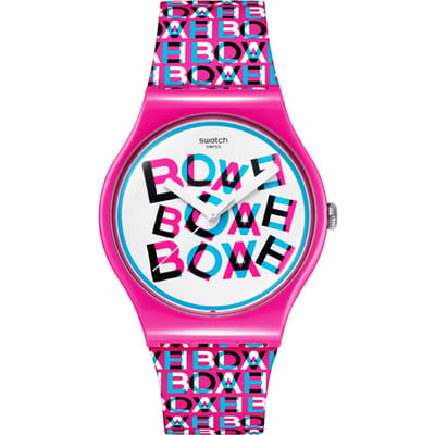 NOUVELLE MONTRE GENT BIOSOURCÉE LOVE BLAH SO29Z156 Unisexe Adulte Rose [Swatch] & rose