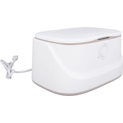 Chauffe-lingettes avec veilleuse à 3 vitesses, design à ressort, 3 niveaux de température réglables, grande capacité