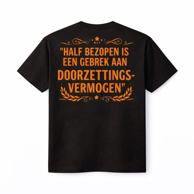 Shirt - Zwart - Doorzettingsvermogen