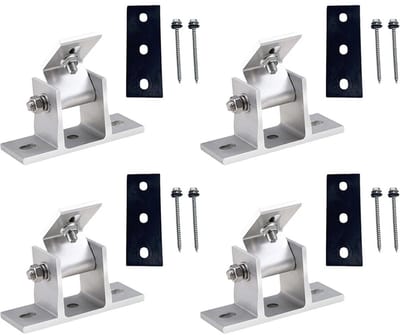 Homtas Dakhaken 4 stuks, Voor Zonnepaneelmontage, Individueel Verstelbare PVC Modulehouder Voor Zonnepanelen Op Campers, Daken En Muren
