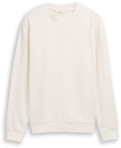 Tom Tailor Denim - Sweatshirt van katoen - Maat XXL - Wool White