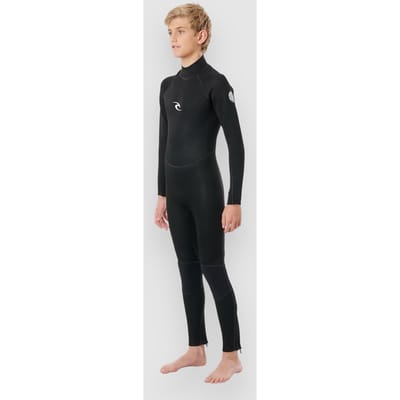 Rip Curl Jnr Freelite 5/3 GB Back Zip Steamer Kids Wetsuit zwart