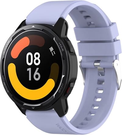 By Qubix - Geschikt voor Garmin bandje - Geschikt voor Garmin Vivoactive 4 / 4L - Siliconen sportband - Lila - Smartwatch bandje 22mm