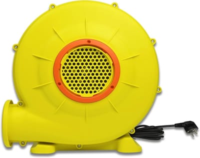 350W Elektrische Springkastelen Luchtpomp Springkussen Blower Turboblazer 220-240V Draagbare Luchtblazer met Handvat & Grondpen Duurzame Ventilatorpomp Windmachine 360m³/H voor Opblaasbaar Speelgoed, NAIZY
