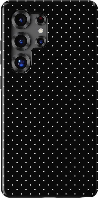 Micro Dots Tough Hoesje Samsung Galaxy S25 Ultra | Geschikt Voor Mag | Stippen Motief Backcover Samsung Galaxy S25 Ultra Mono Chic