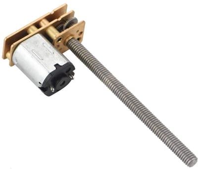 Gemetaliseerde Motor - Transmissiemotor DC - Robot Speelgoed Aandrijven - Hoog Koppel Lage Snelheid - M4 x 55 mm - Metaal