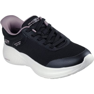 Skechers BOBS Infinity Vapor Glow Polyester Dames Zwarte Sneakers