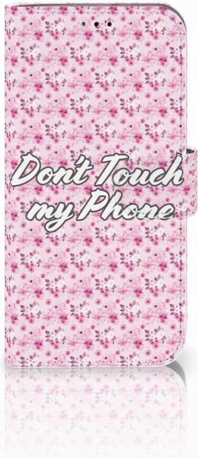 Samsung Galaxy A40 Portemonnee Hoesje Flowers Pink DTMP