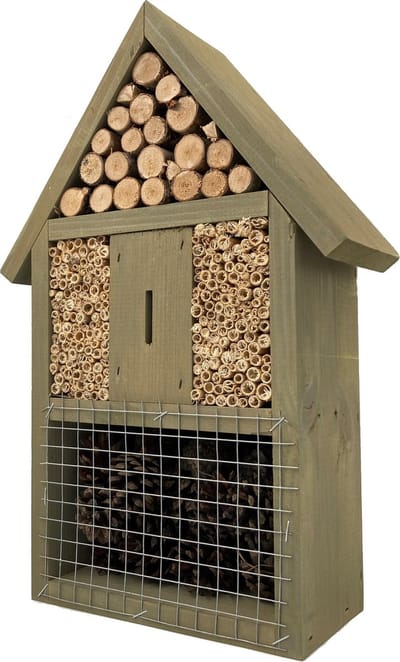 GARDEN SPIRIT Insectenhotel 26 x 11 x 40 cm - Bijenhotel