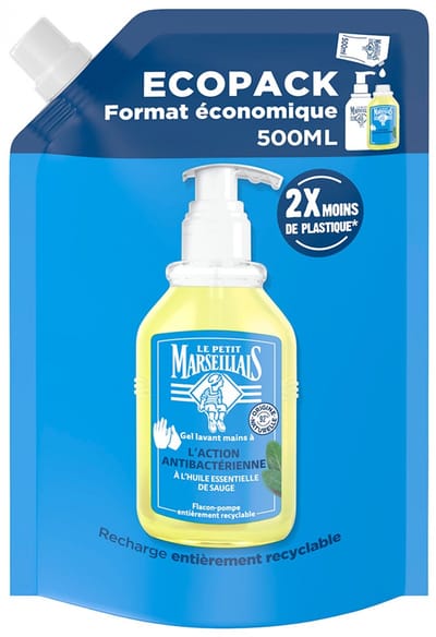 Le Petit Marseillais Antibacteriële Handwasgel Eco-Refill 500 ml