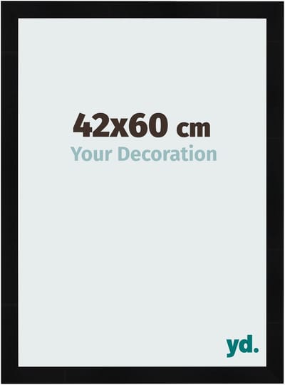 Your Decoration - Fotolijst 42x60 cm - MDF - Zwart Hoogglans - Pisa
