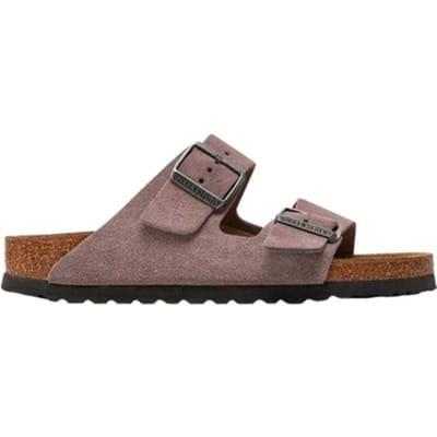 Platte sandalen BIRKENSTOCK Arizona Suede Leather Narrow - Faded Purple