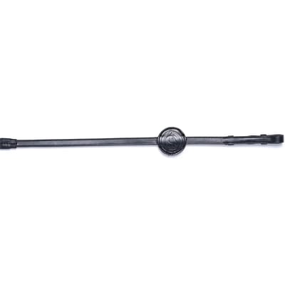 Trust Maastricht 1/2inch Rubber reins 7 stops Cob Zwart/Zilver