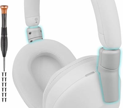 Reparatieonderdeel voor gebroken scharnier van Sony WH-1000XM5, versterkte connectors en opvouwbare flap voor duurzame hoofdtelefoonbescherming