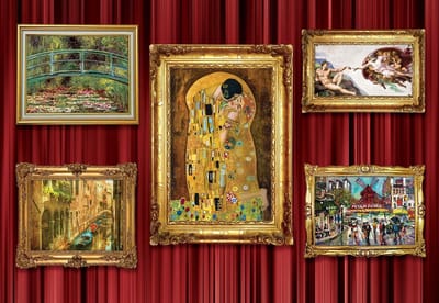 Fotobehang Paintings Art Luxury | XXXL - 416cm x 254cm | 130g/m2 Vlies