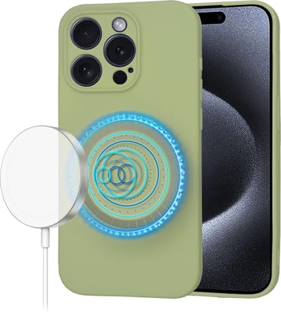 Hoesje geschikt voor Apple iPhone 15 Pro - Techsuit Soft Flex Silicone Back Cover - Geschikt voor MagSafe - Matcha