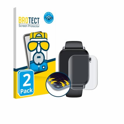 BROTECT - Screenprotector voor Gard Pro Health Smartwatch 2+ - Folie Beschermfolie matte volledig dekking 2 Stuks