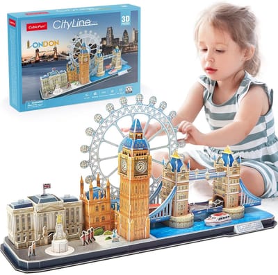 3D Puzzel: Iconische Londense Bezienswaardigheden Bouwset voor Volwassenen en Kinderen