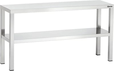 Etagere Roestvrij Staal Dubbel, B 800 mm