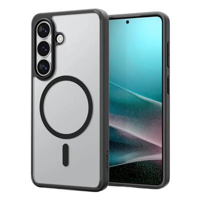 Spigen Hoesje Geschikt voor Samsung Galaxy S26 Plus - Ultra Hybrid MagFit Case - Compatibel met MagSafe / Qi2 - Back Cover Matte Zwart