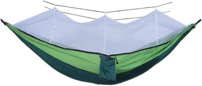 Hangmat met Klamboe - Nylon Hangmat - Buiten Ontspannen - Lichtgewicht en Draagbaar - Niet gespecificeerd - Blauw