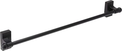 Magnetische gordijnroede 43-76 cm - Zwart