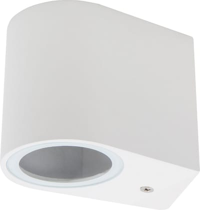 Buitenlamp OVAL-W - Tuinverlichting - Buitenverlichting/Wandlamp buiten met IP44 - Muurlamp 1x GU10 - Wit