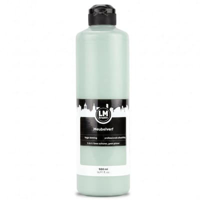 LM-Kreativ Meubelverf - Houtverf op waterbasis - Voor binnen en buiten - Milieuvriendelijk - Jadegroen - 500 ml