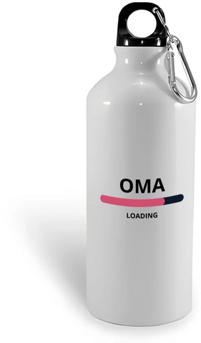 Hacebo® - oma loading waterfles - Oma - ochtendkoffie laden - verjaardagscadeau - verjaardag - cadeau - cadeautje voor oma - oma artikelen - kado - geschenk - gift - water fles - 400ML