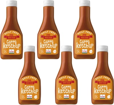 Verstegen - Guilt Free - Curry Ketchup - Fles - 6 stuks - Sauzen - 1710ml