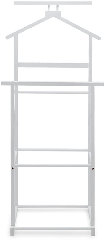 Kledingrek KANNA met kleerhanger en broekenrek - Wit