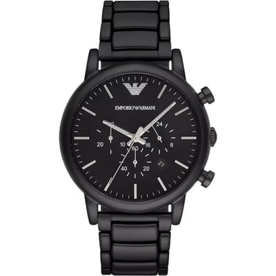 Emporio Armani AR1895 Luigi Zwart Chronograaf Herenhorloge