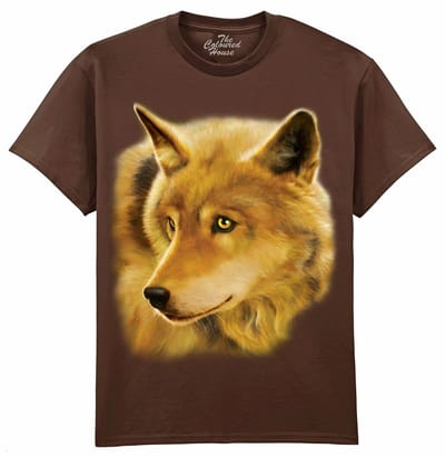Wolf Golden Sun The Coloured House T-shirt M
