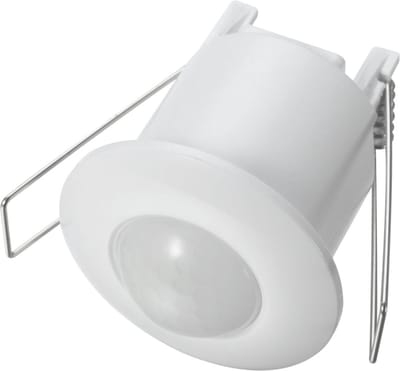 BEWEGINSMELDER / INFRAROOD SENSOR 360° - MINI - INBOUW - WIT - PLAFOND - 230 V - TOT 6 MTR -