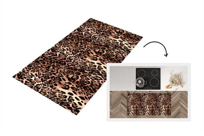 Keukenloper - Loper keuken - Dierenprint - Luipaard - Design - Luxe - 120x60 cm - Keukenloper vinyl