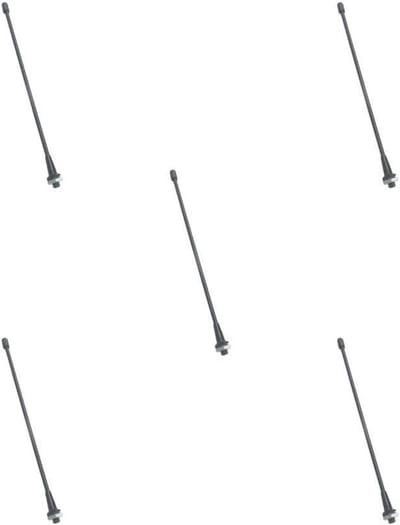 Antenne Montage Set - RC Onderdelen - Modelbouw - 5 Stuks Set - Standaard Maat - Zilver Zwart
